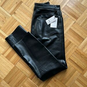 NWT AGOLDE RECYCLED LEATHER PANTS